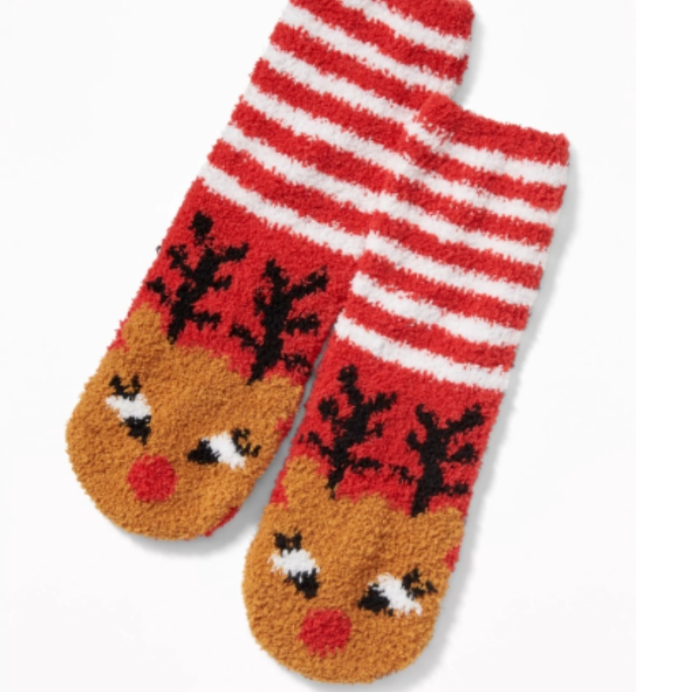 ++Womens or kids Reindeer cozy socks++